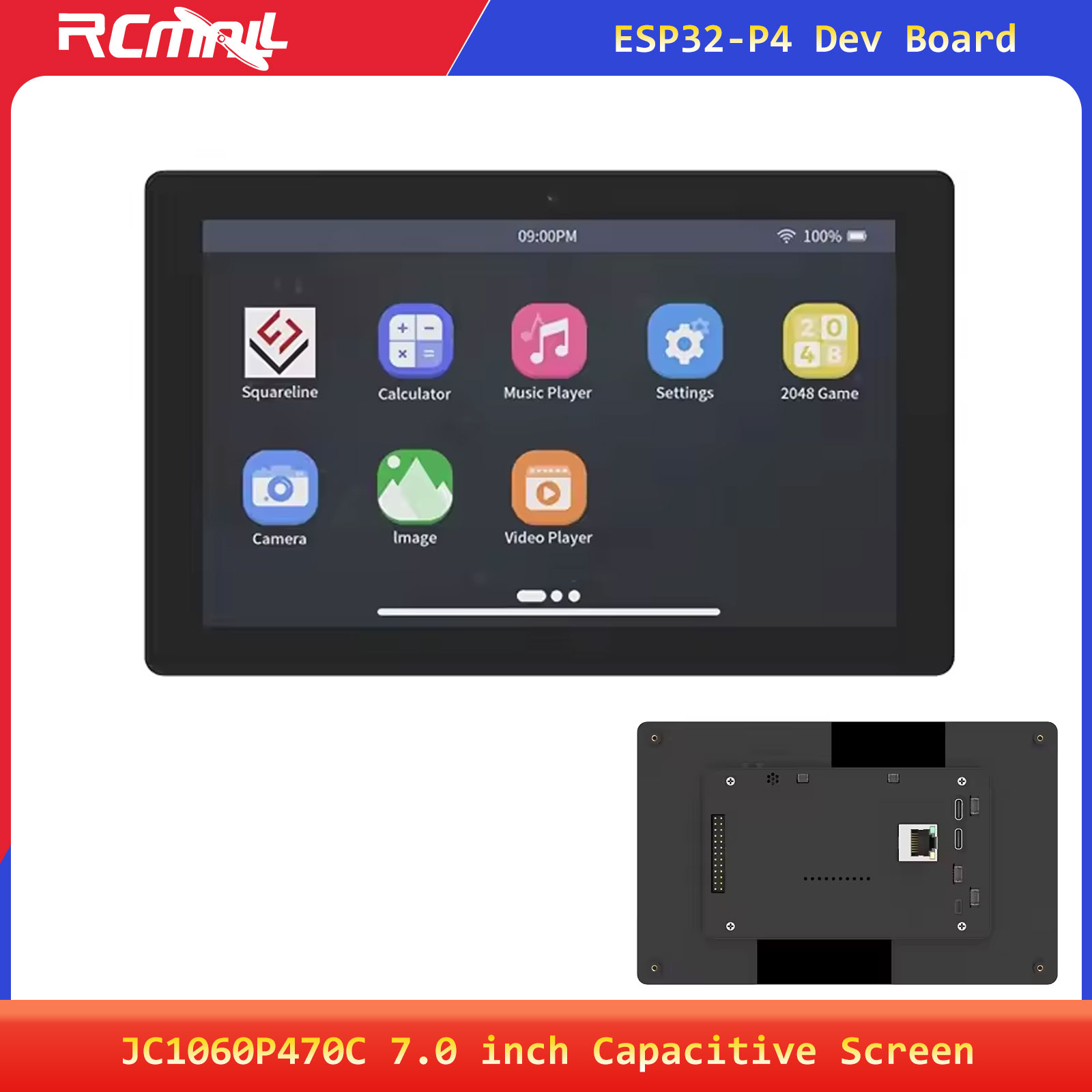 Esp32 C6 - Placa de Desenvolvimento JC1060P470C com Tela