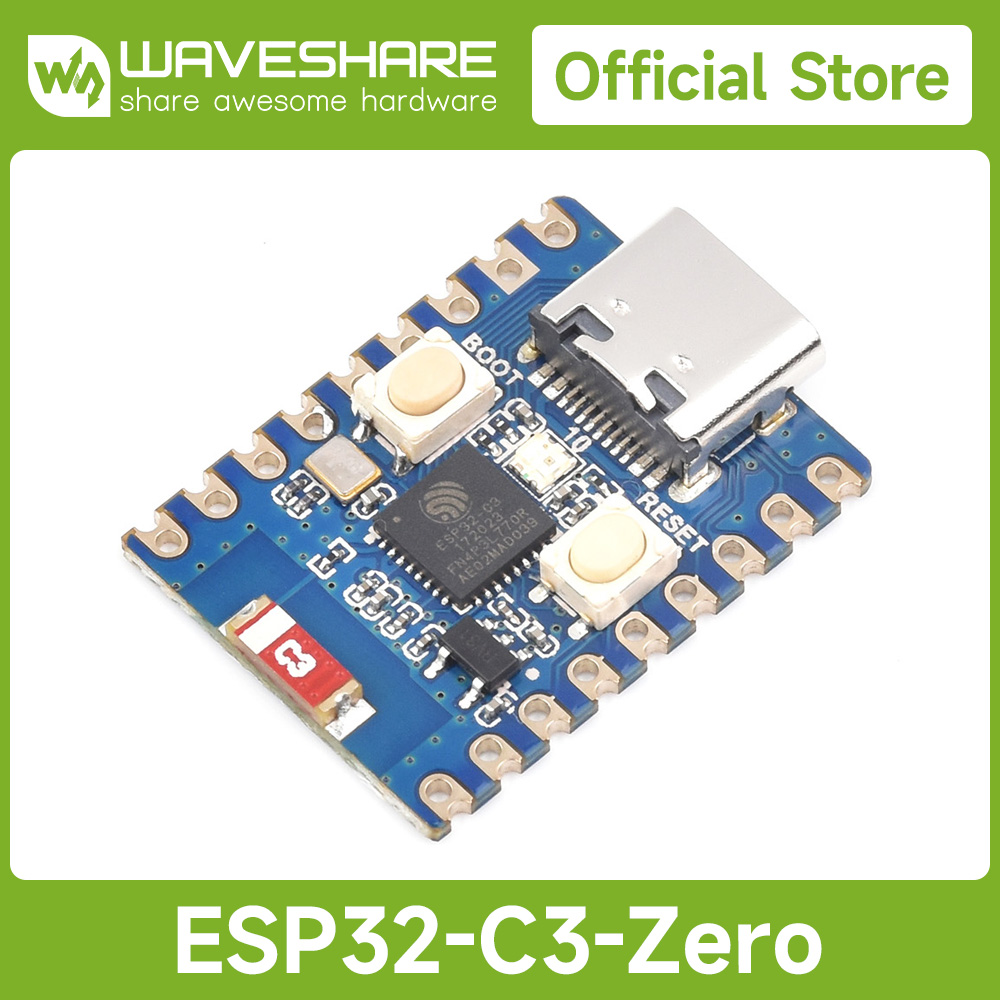 Esp32 C3 - Placa de desenvolvimento Waveshare ESP32-C3 Zero