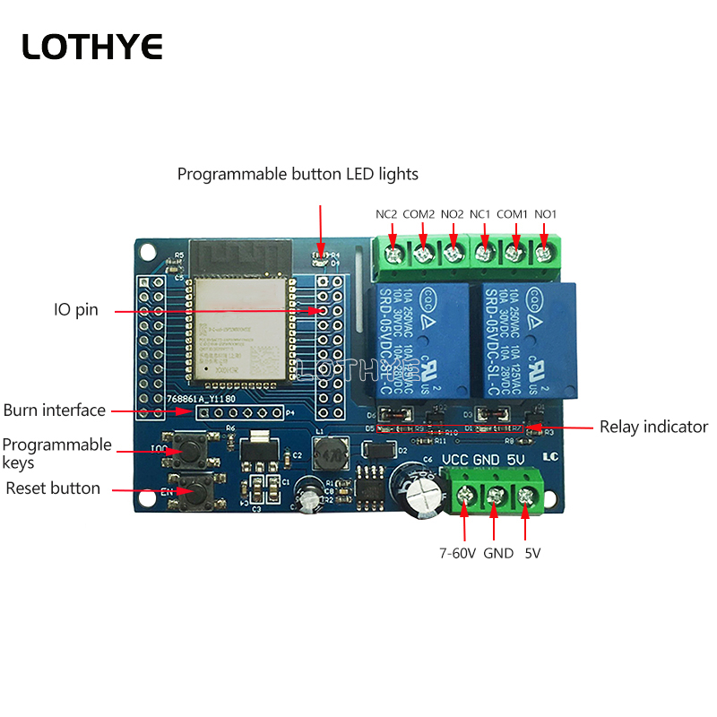 Módulo de Relé Wi-Fi e Bluetoo - Esp32 Wifi Bluetooth Module avaliação e preço