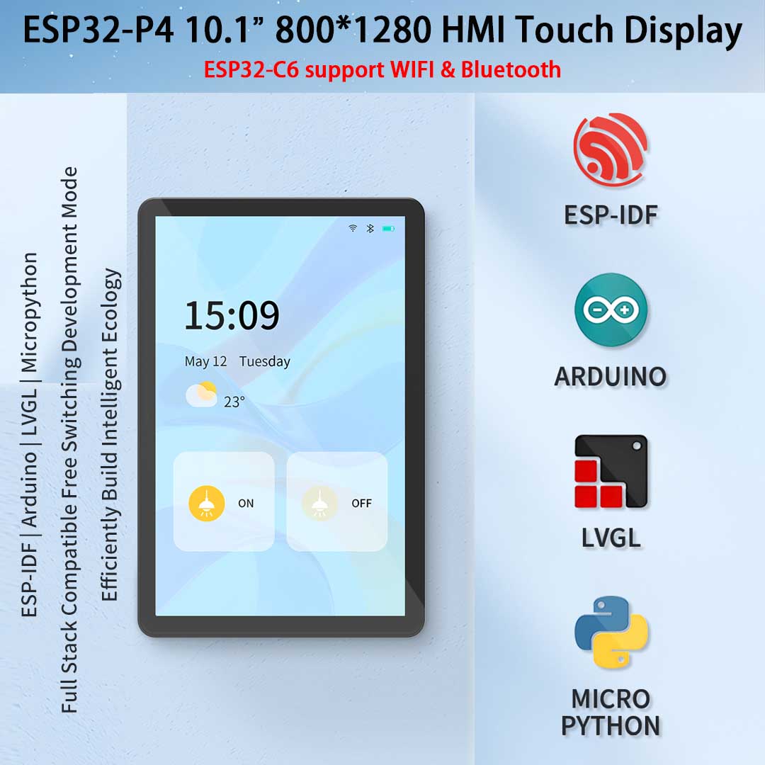ESP32-P4 10.1 polegada 800*128 - Esp32 P4 avaliação e preço