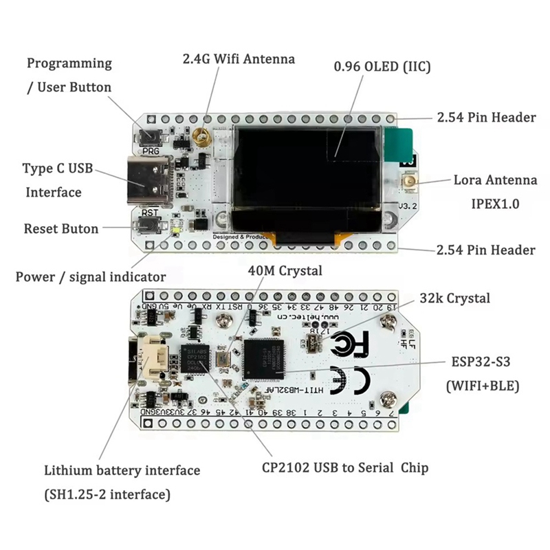 Heltec LoRa32 V3 863-928MHZ ES - Esp32 avaliação e preço